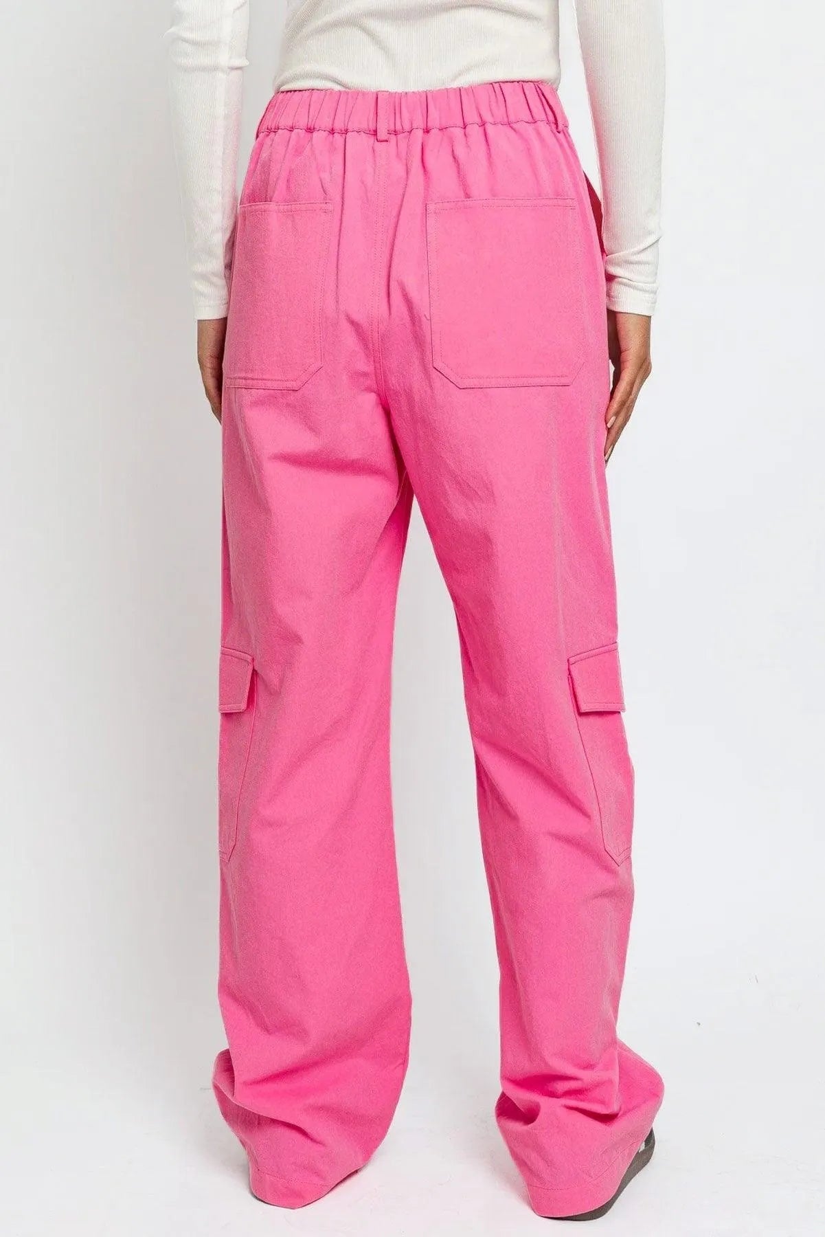 High Waist Cargo Pants with Wide Pockets – Utility Street Style