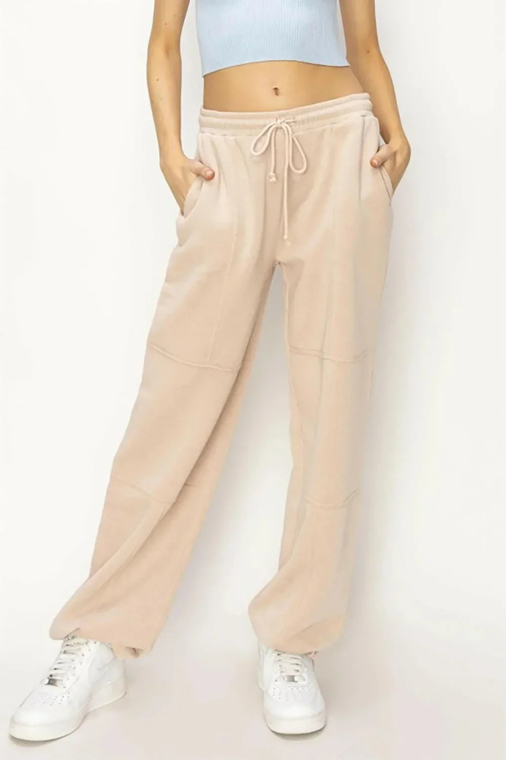 Soft Drawstring Casual Jogger Pants – Comfortable Athleisure Wear