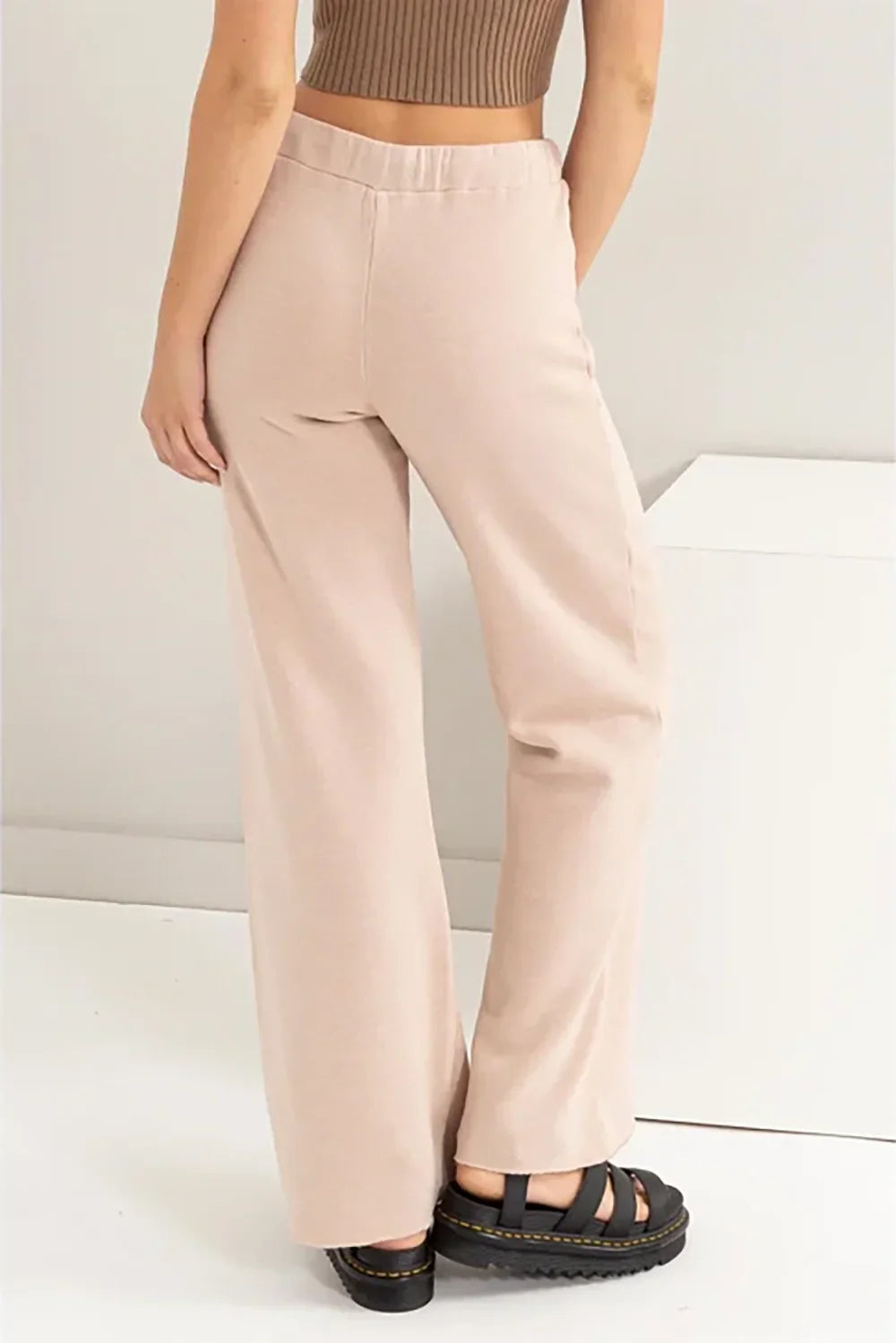 High Waisted Wide Leg Drawstring Pants – Comfy Flowy Style