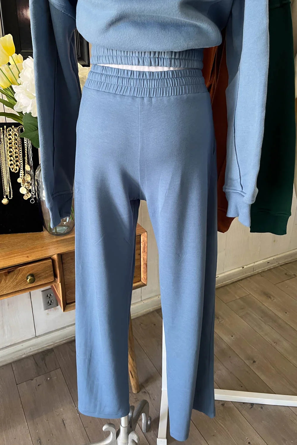 High Waisted Wide Leg Drawstring Pants – Comfy Flowy Style
